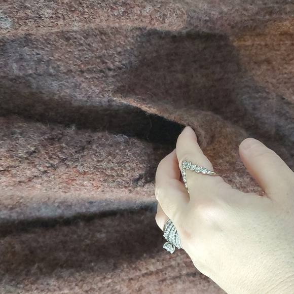 POL Wool Blend Oversized Cardigan Size Small Large Pockets BoHo Cozy Cabin - Picture 2 of 11